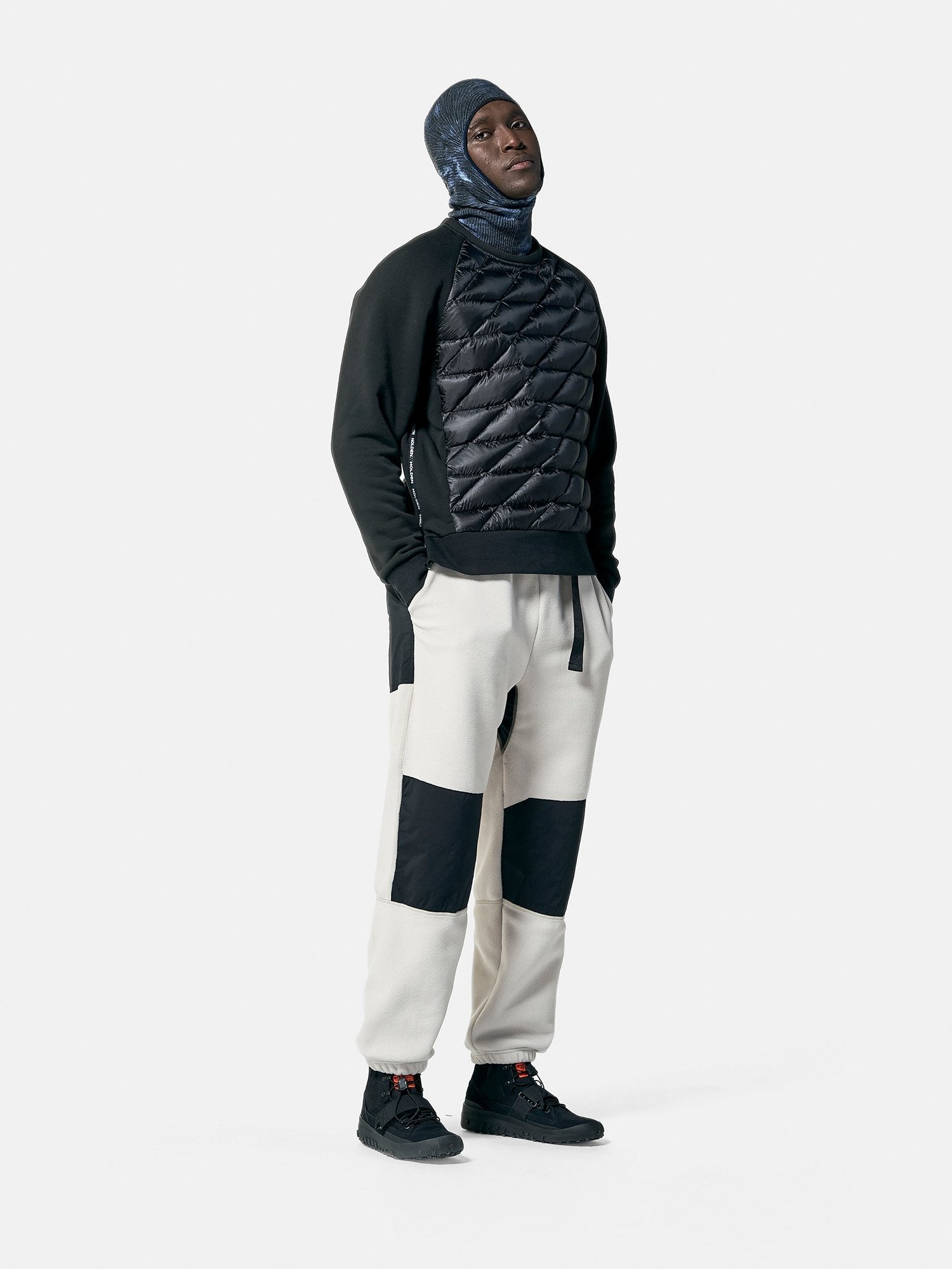Hybrid Down Crew + balaclava + pants
