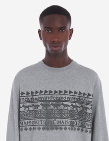 Unisex | Nordic Border Dry Cotton Tee-Shirt | Grey