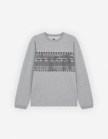 Unisex | Nordic Border Dry Cotton Tee-Shirt | Grey