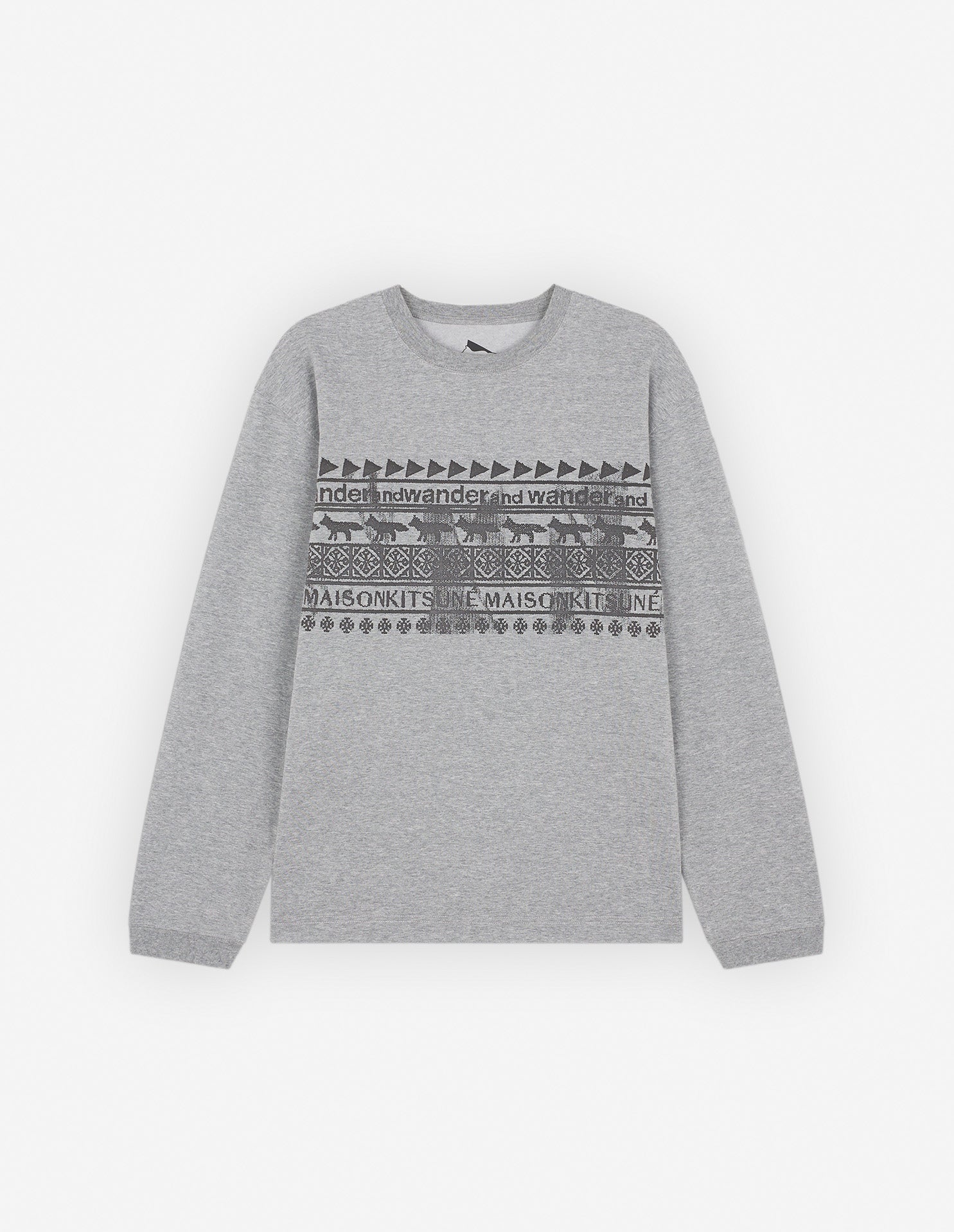 Unisex | Nordic Border Dry Cotton Tee-Shirt | Grey