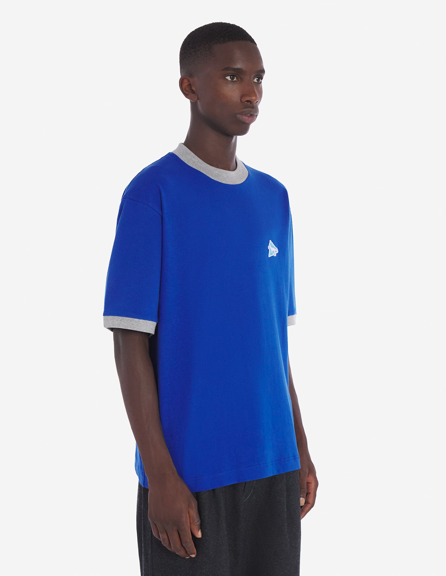 Unisex | Ringer Cotton Tee-Shirt | Blue
