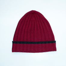 Unisex | Merino Ribbed Beanie | Cherry Charcoal
