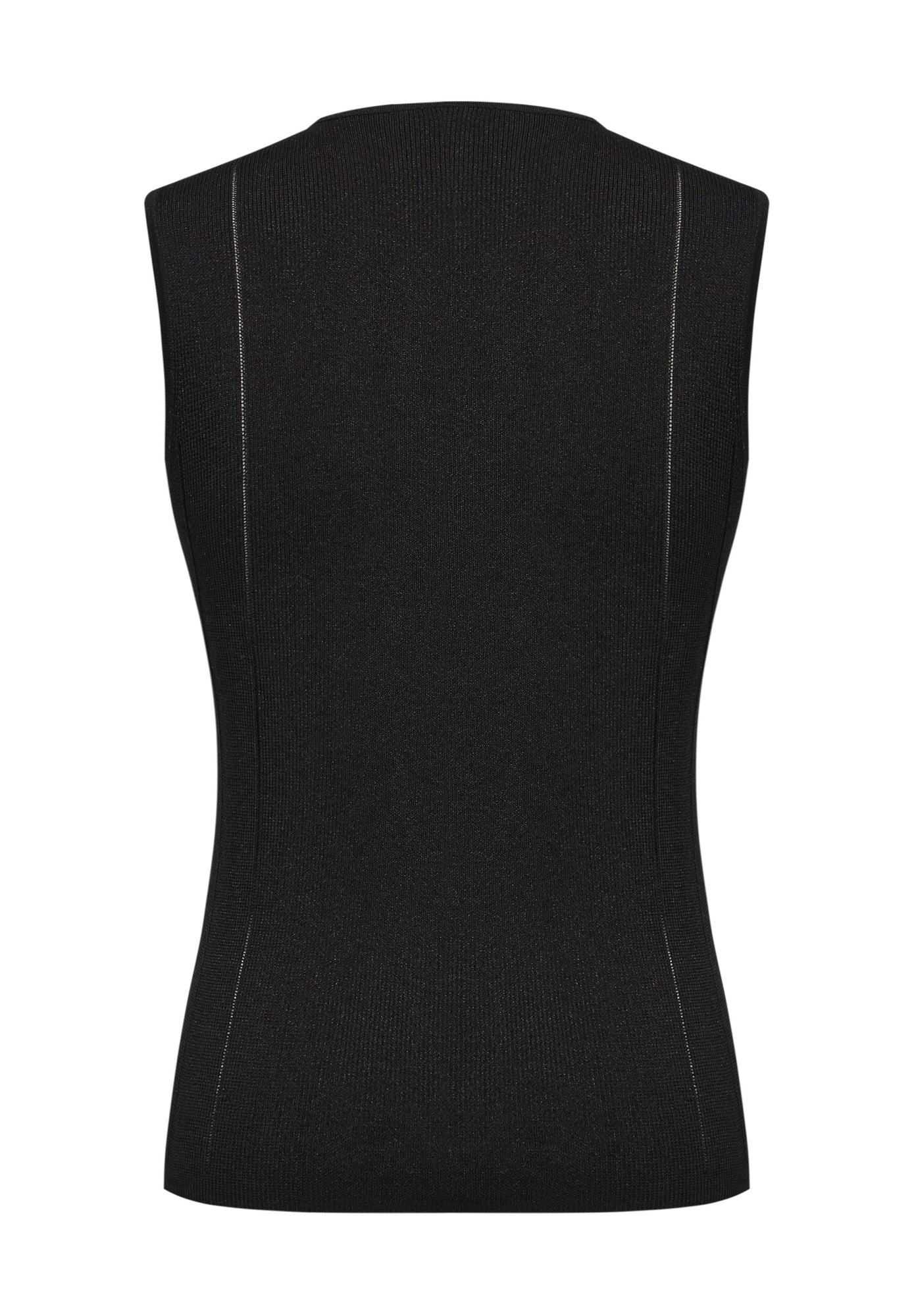 Sleeveless Knit Top | Black