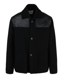 Bottega Veneta | Wool Leather Trimmed Jacket