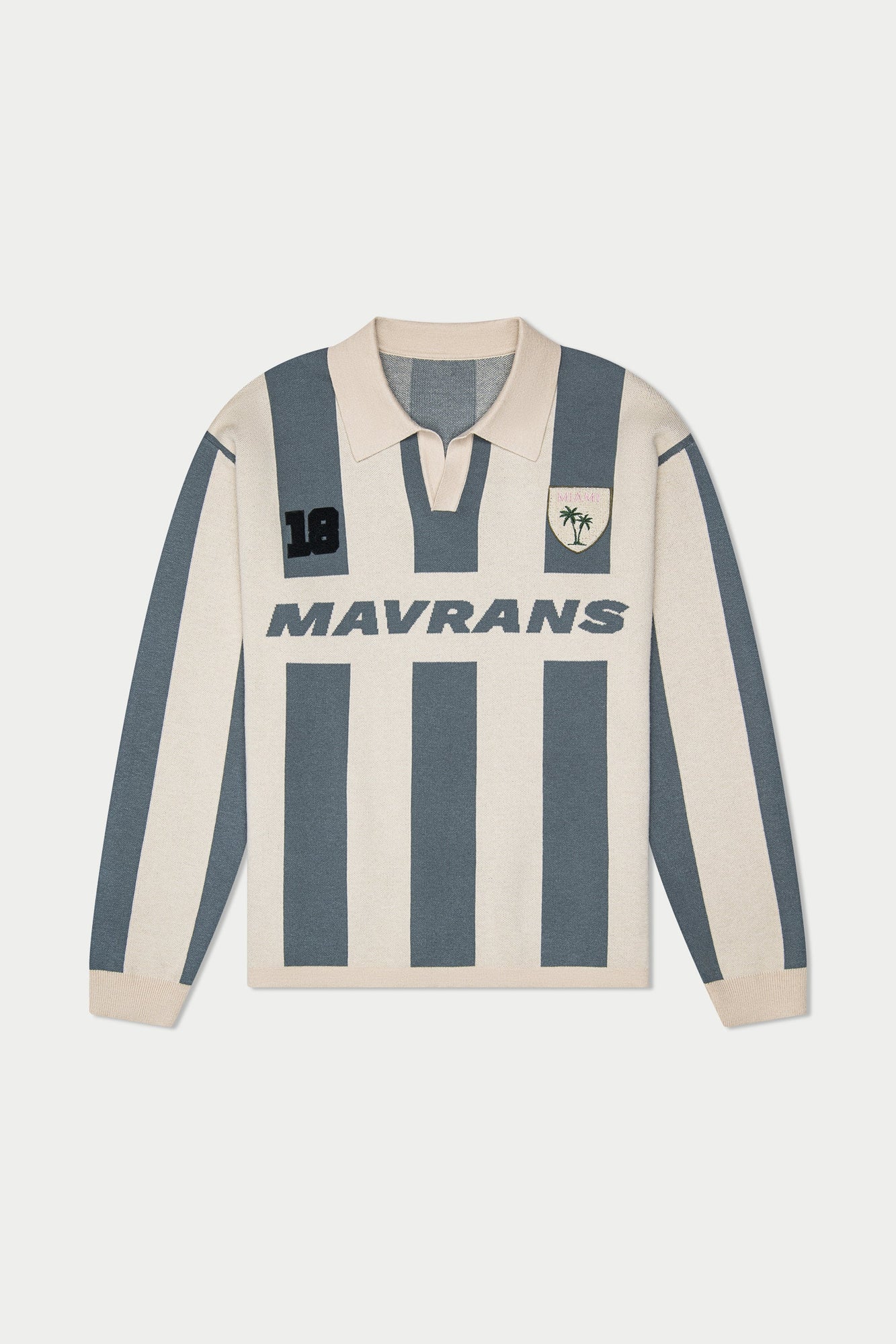 Long Sleeve Rayas Soccer Jersey Polo | Multicolor