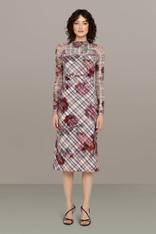 Amur | Edith Midi Dress | Rose Check