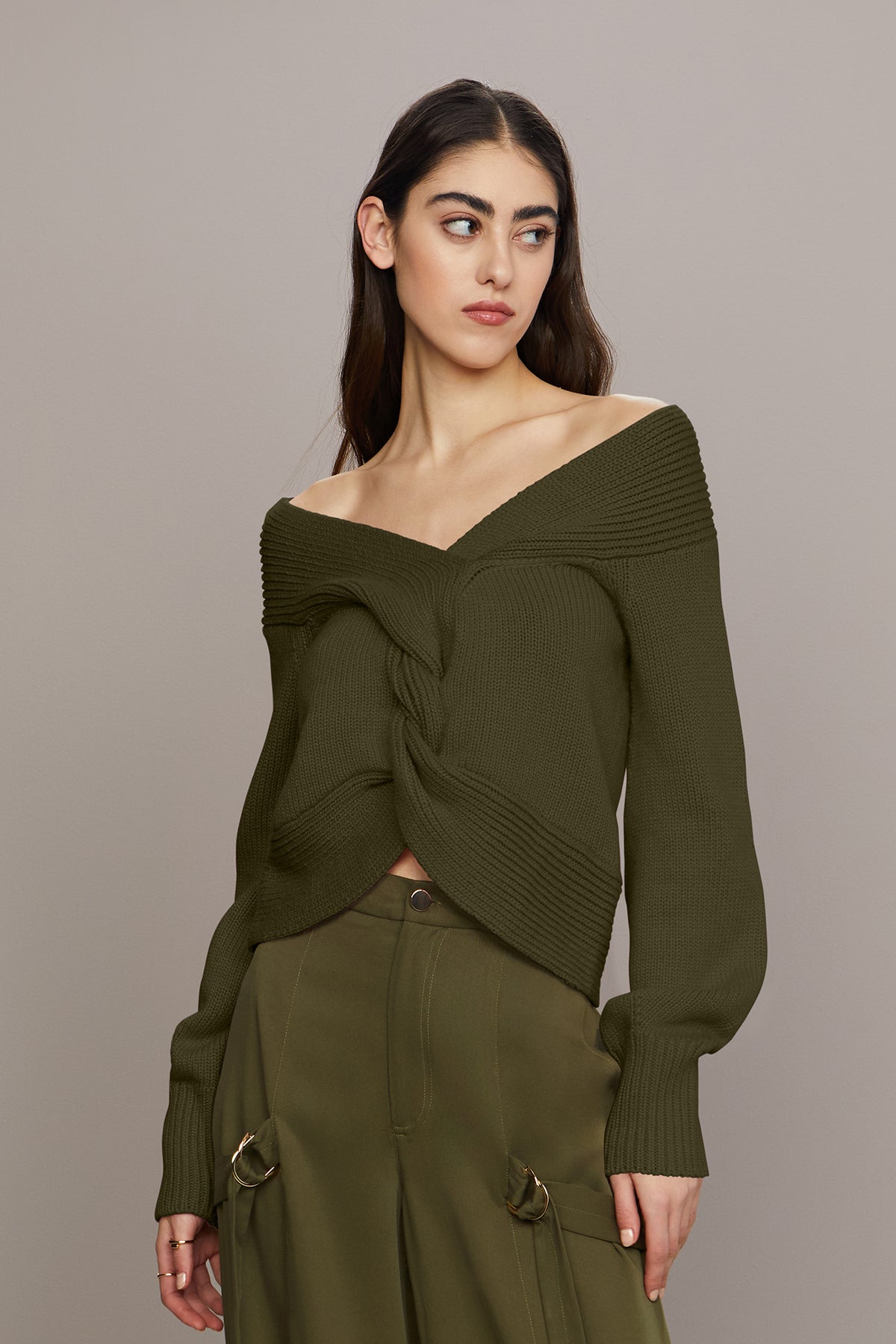 Amur | Liliana Cable Knit | Kalamata