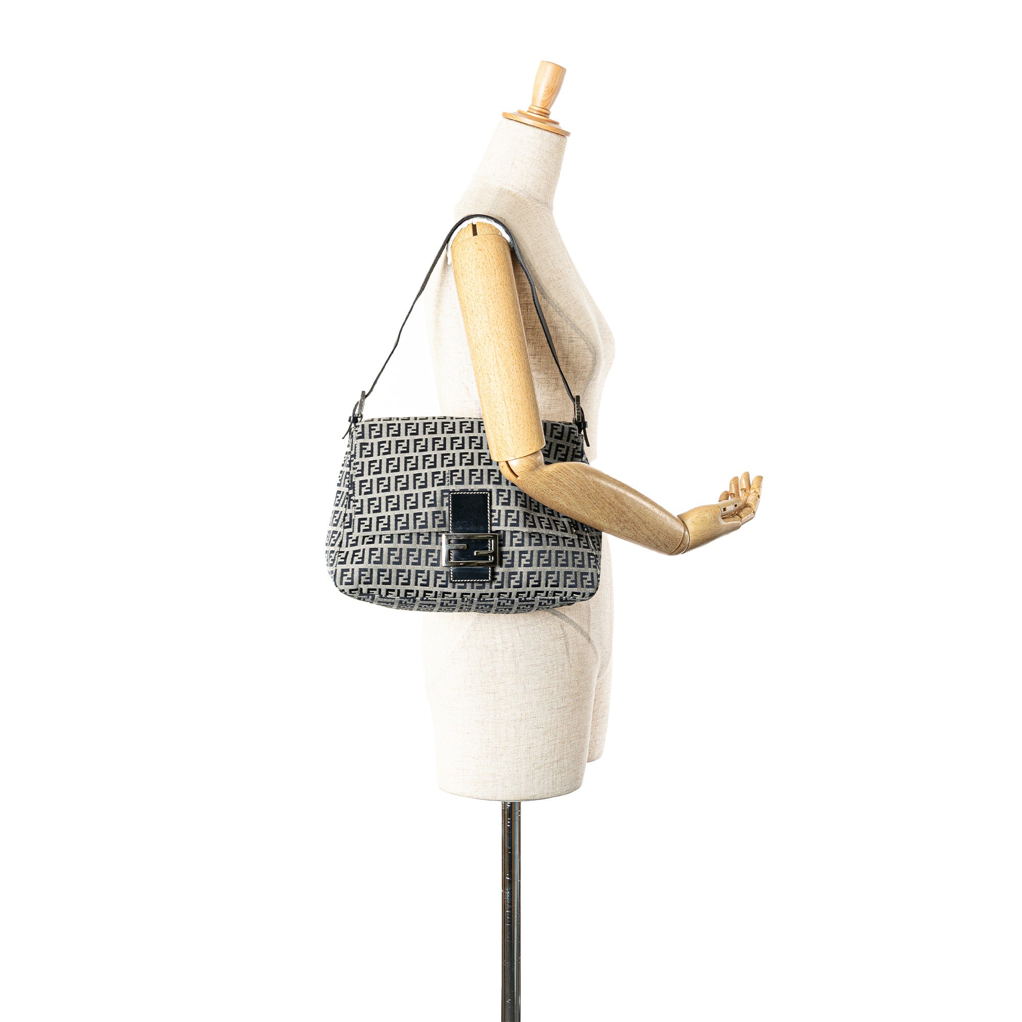 Fendi | Pre-Owned Zucchino Canvas Mamma Forever | Gray