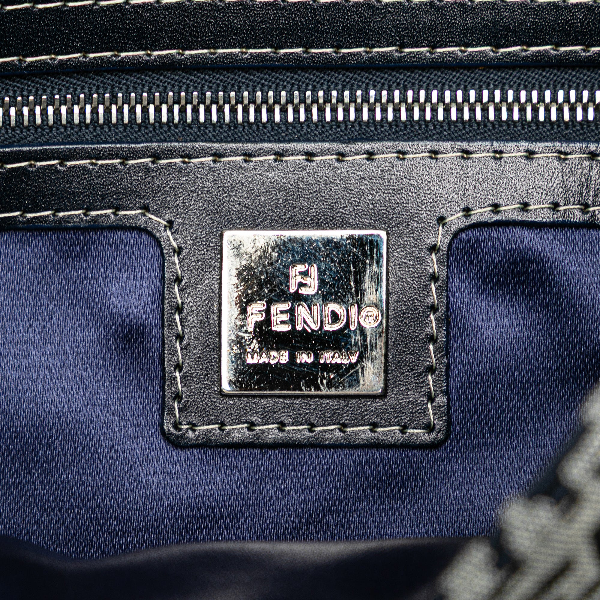 Fendi | Pre-Owned Zucchino Canvas Mamma Forever | Gray