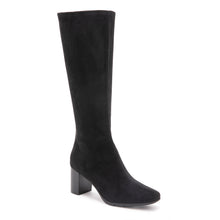 Micah | Black Faux Suede
