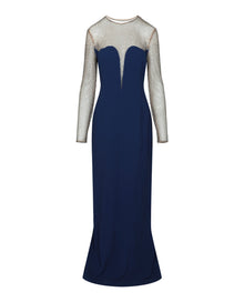 Stella McCartney Myah Embellished Long Sleeve Gown