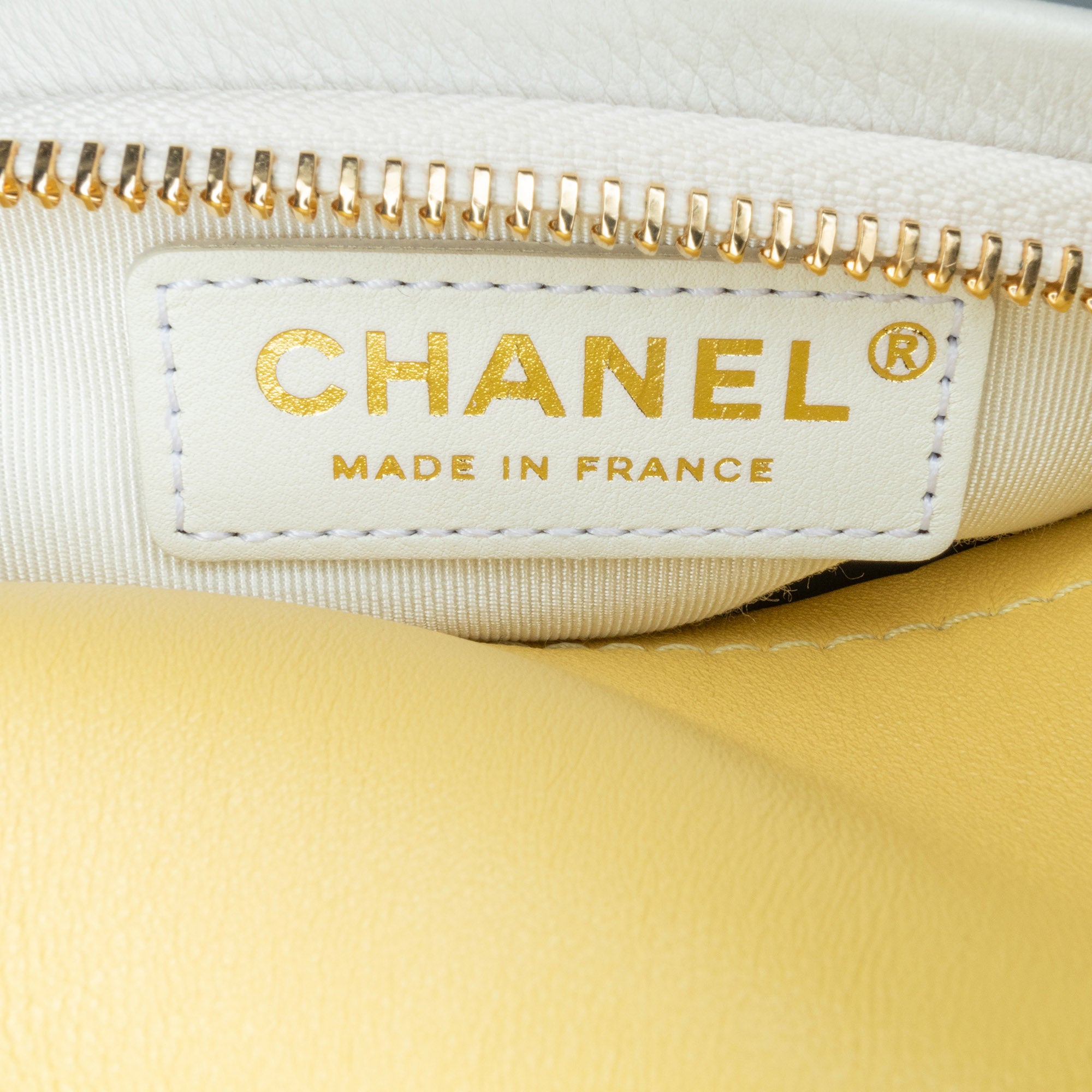 Chanel | Pre-Owned Calfskin Coco Beach Ball Bag | YellowWhite