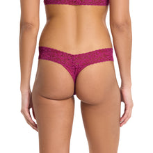 Flora Lace Low Rise Thong | Picking Plums (Pink)
