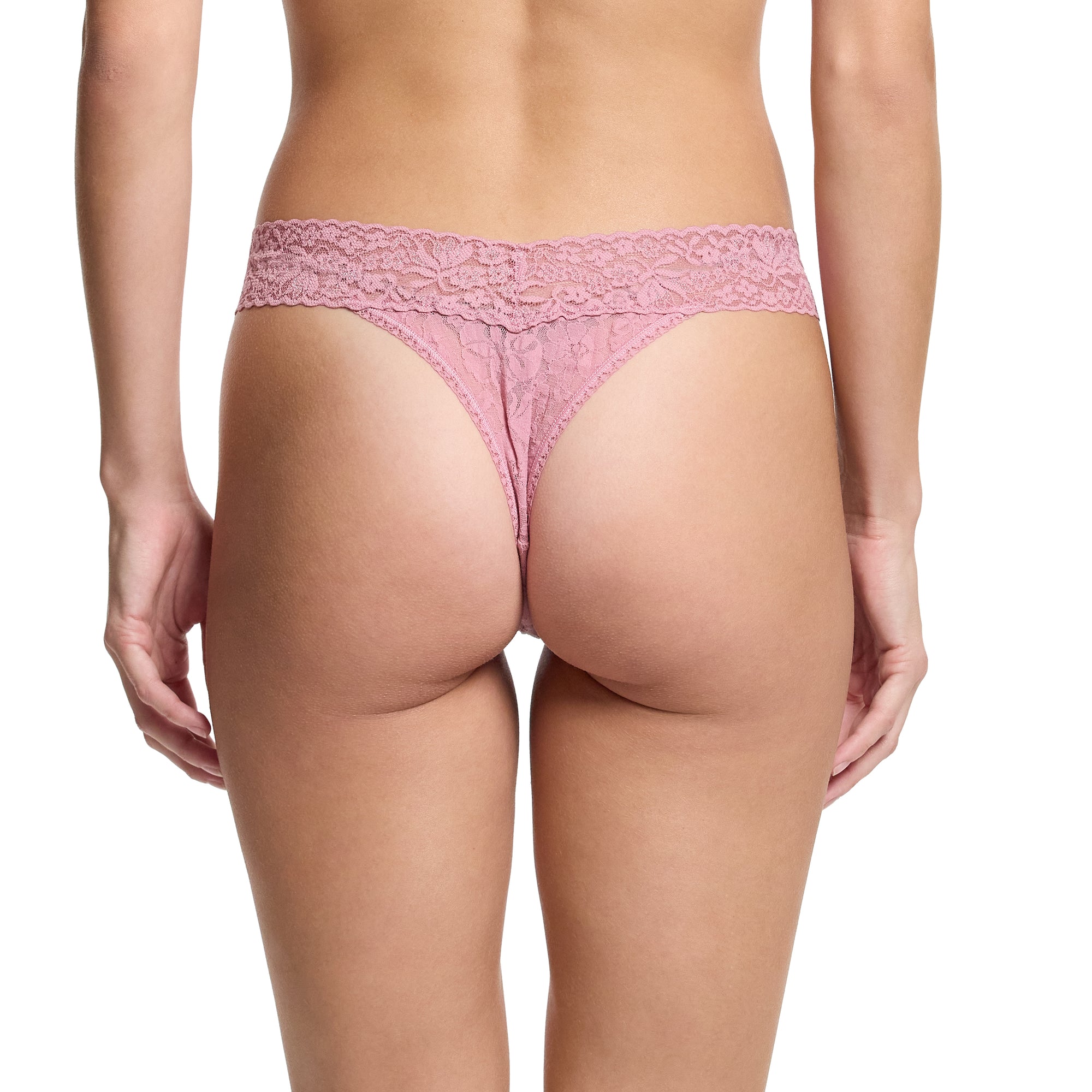 Flora Lace Original Rise Thong | Mauve Orchid (Pink)