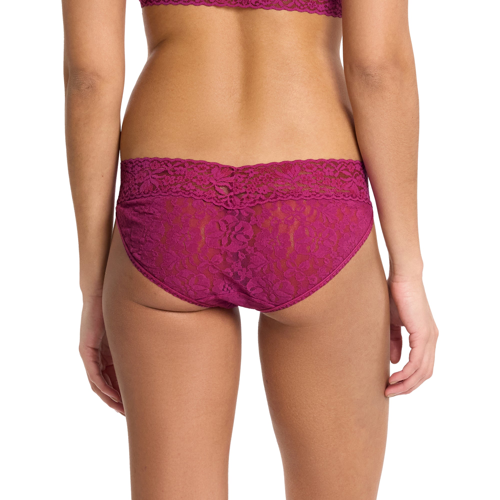 Flora Lace V-Kini | Picking Plums (Pink)