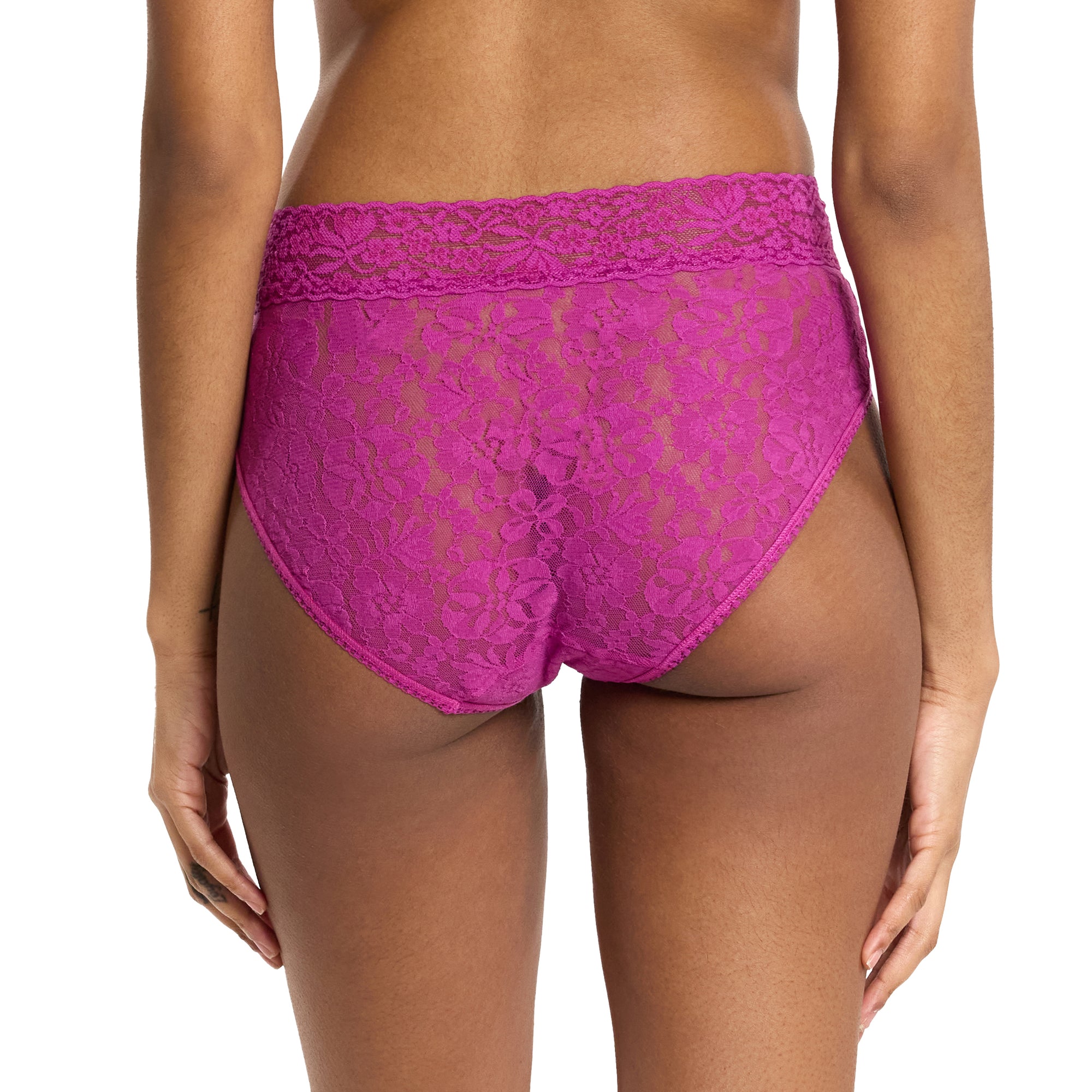 Flora Lace French Brief | Picking Plums (Pink)