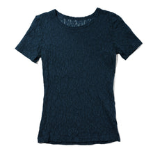 Flora Short Sleeve Top | Night Owl (Blue)