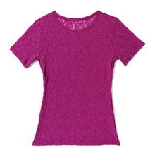Flora Short Sleeve Top | Picking Plums (Pink)