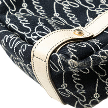 Gucci | Pre-Owned 85th Anniversary Canvas Logo Abbey D Ring Tote | Blue/Dark BlueWhite