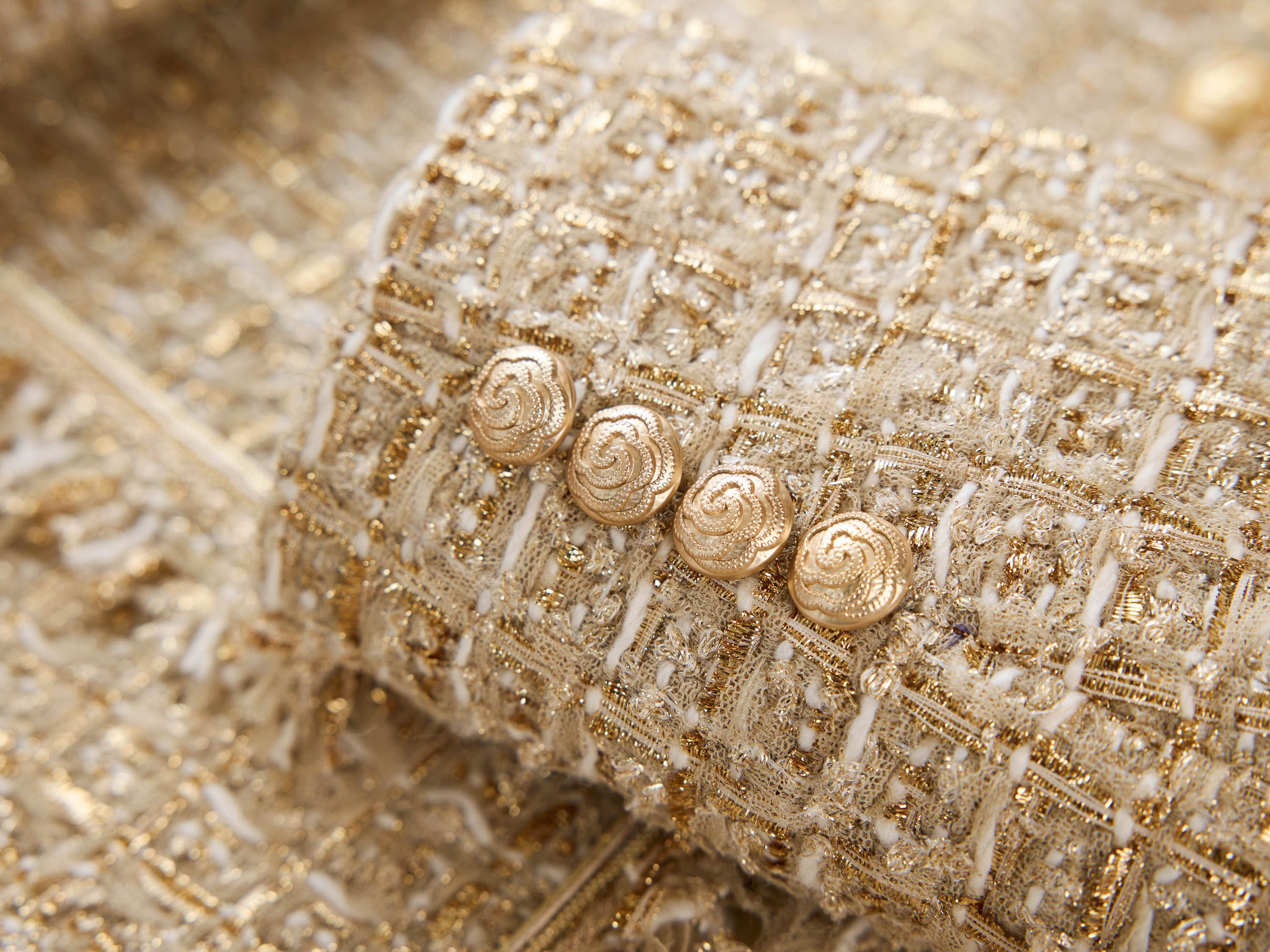 Tweed-Style Jacket | Golden