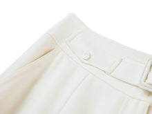 High-Waisted Wide-Leg Trouser | White