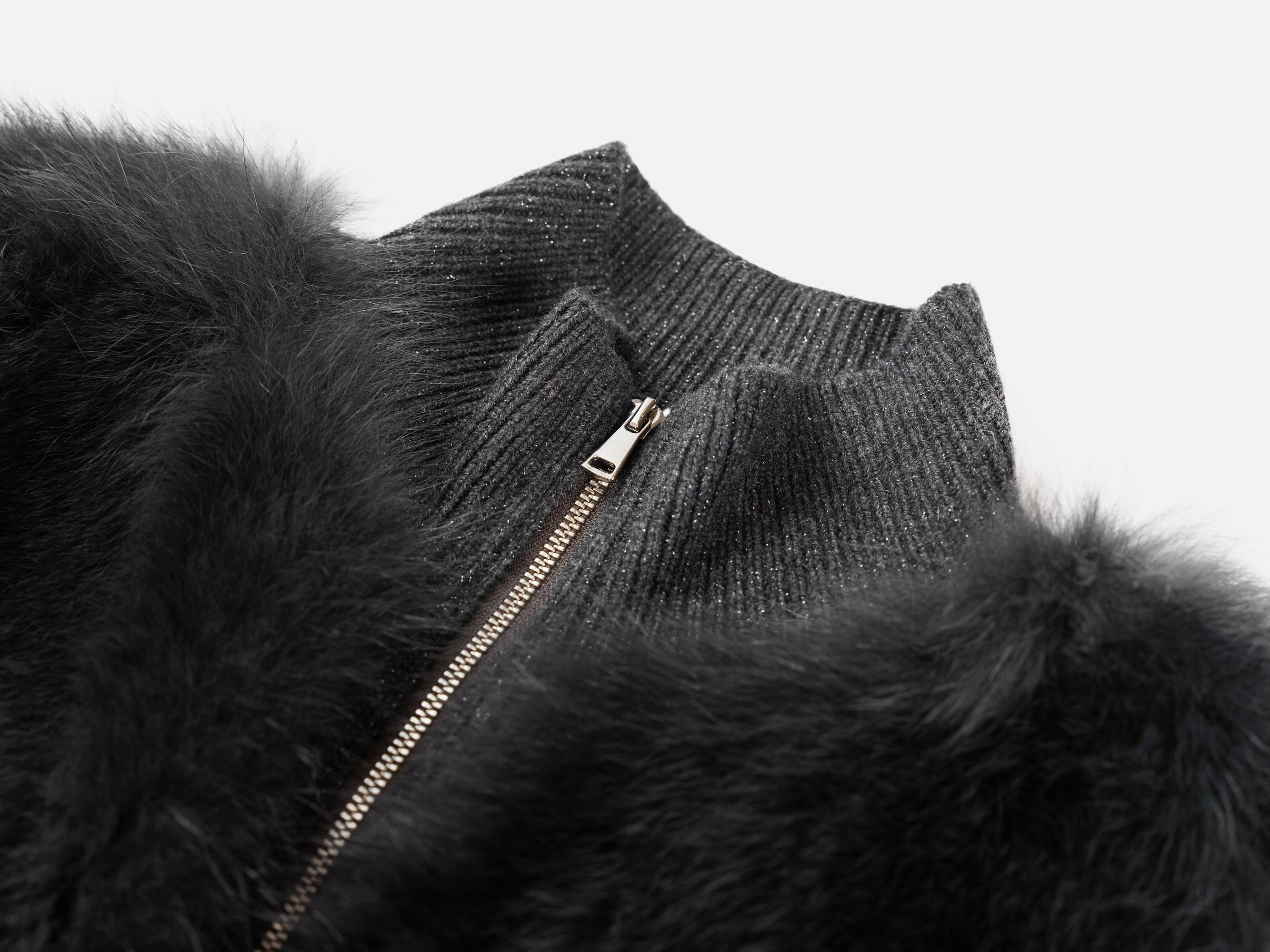 Sheep Wool & Cashmere Blend Vest | Grey
