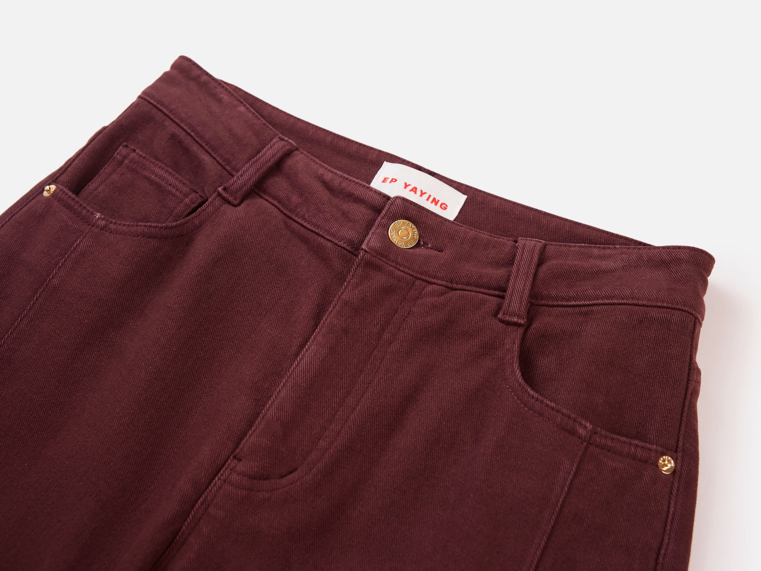 Slim Fit Pants | Burgundy