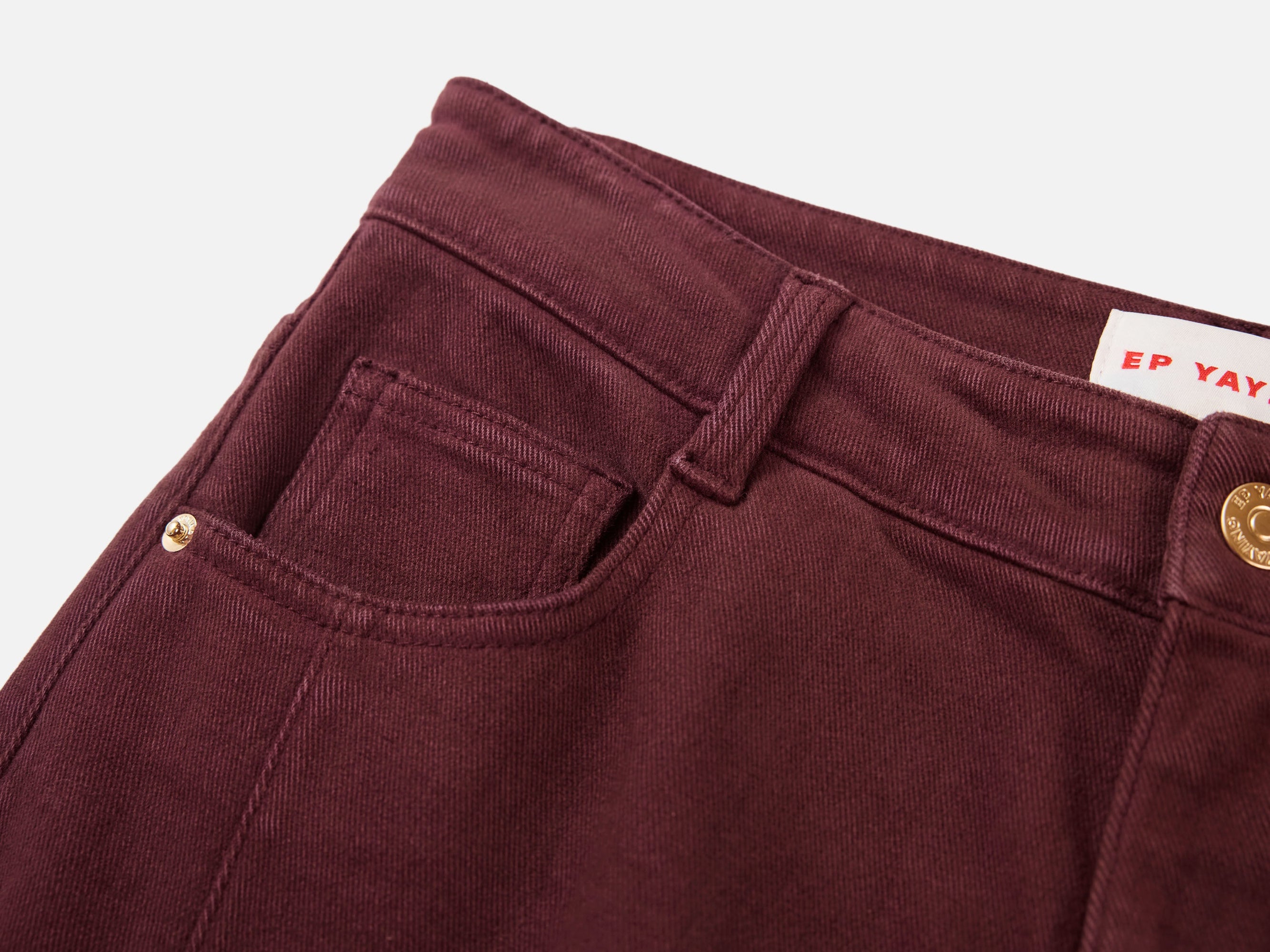 Slim Fit Pants | Burgundy