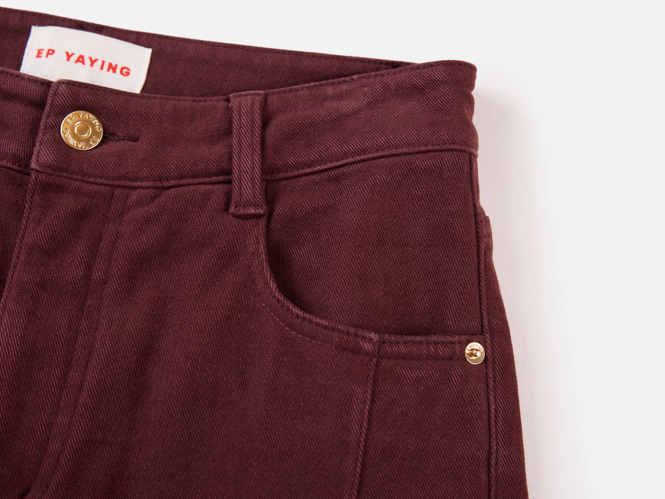 Slim Fit Pants | Burgundy