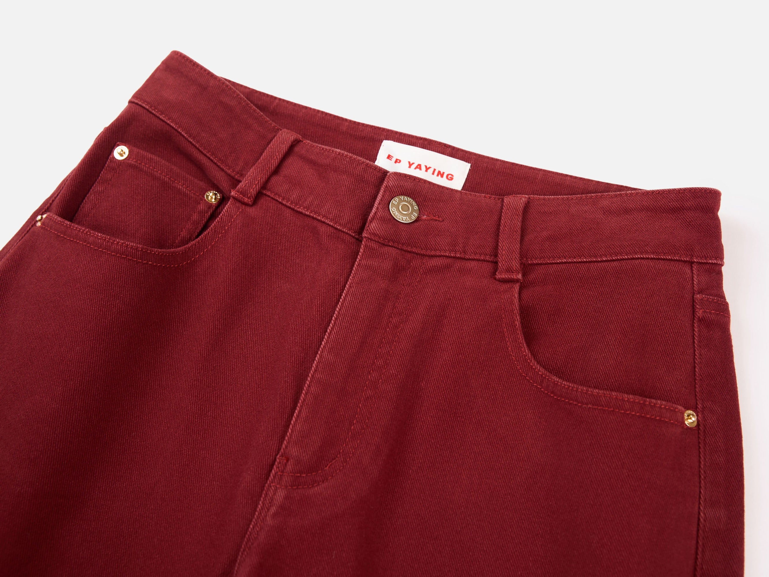 Slim Fit Pants | Red