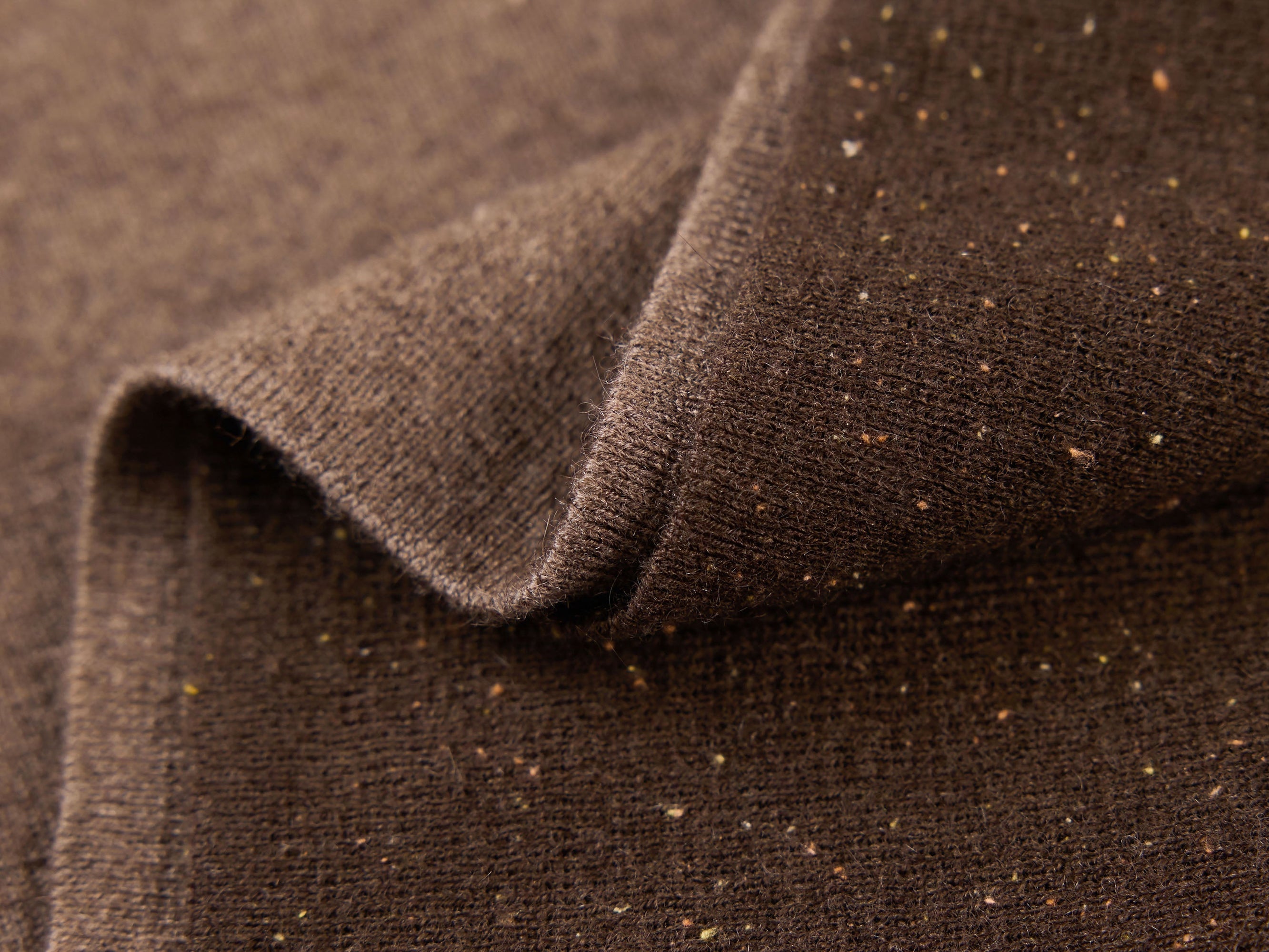 Turtleneck Knit Top | Heather Brown
