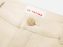 High-Waisted Straight-Leg Jean | Beige