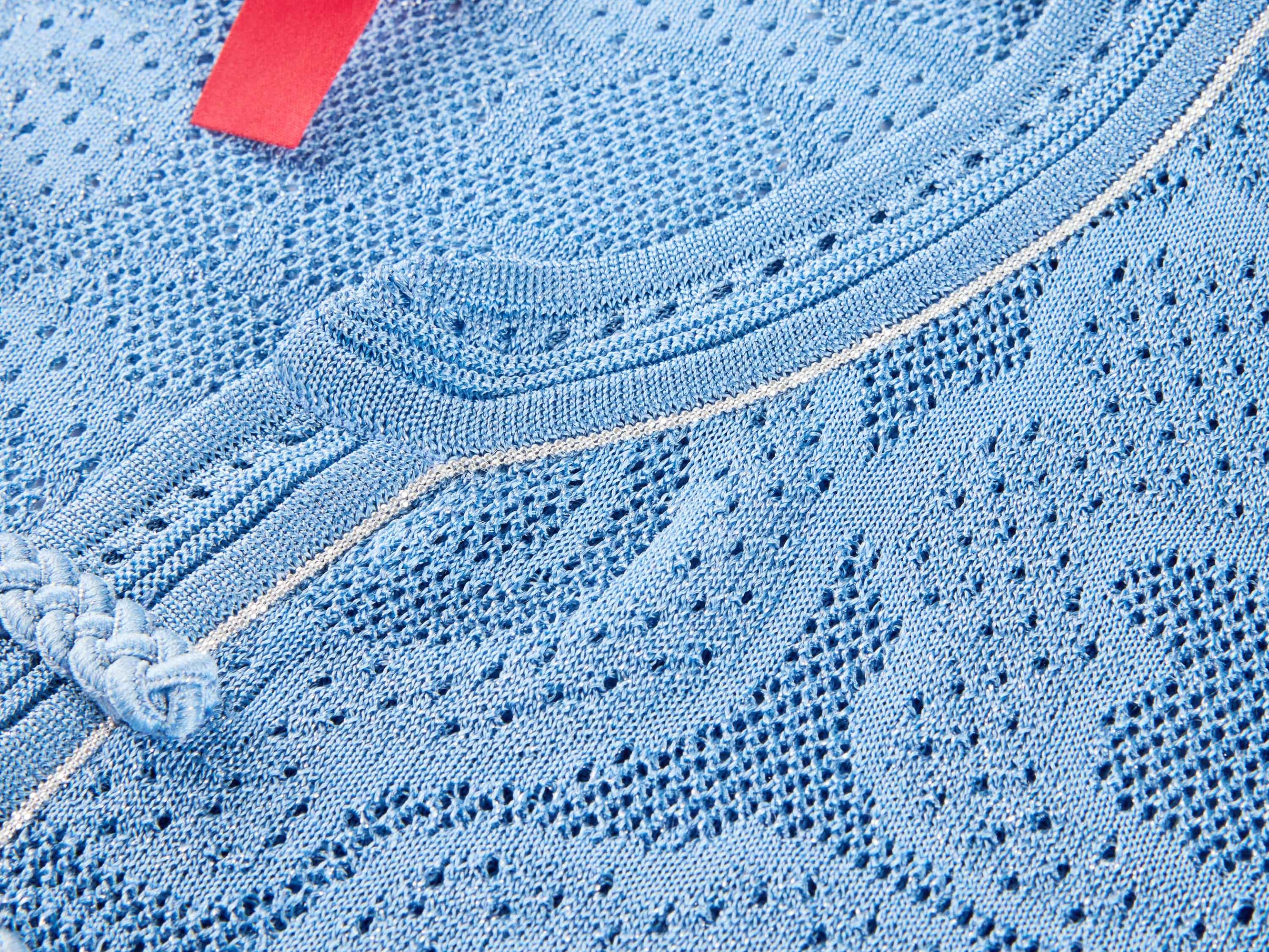 Lace Knit Top | Blue