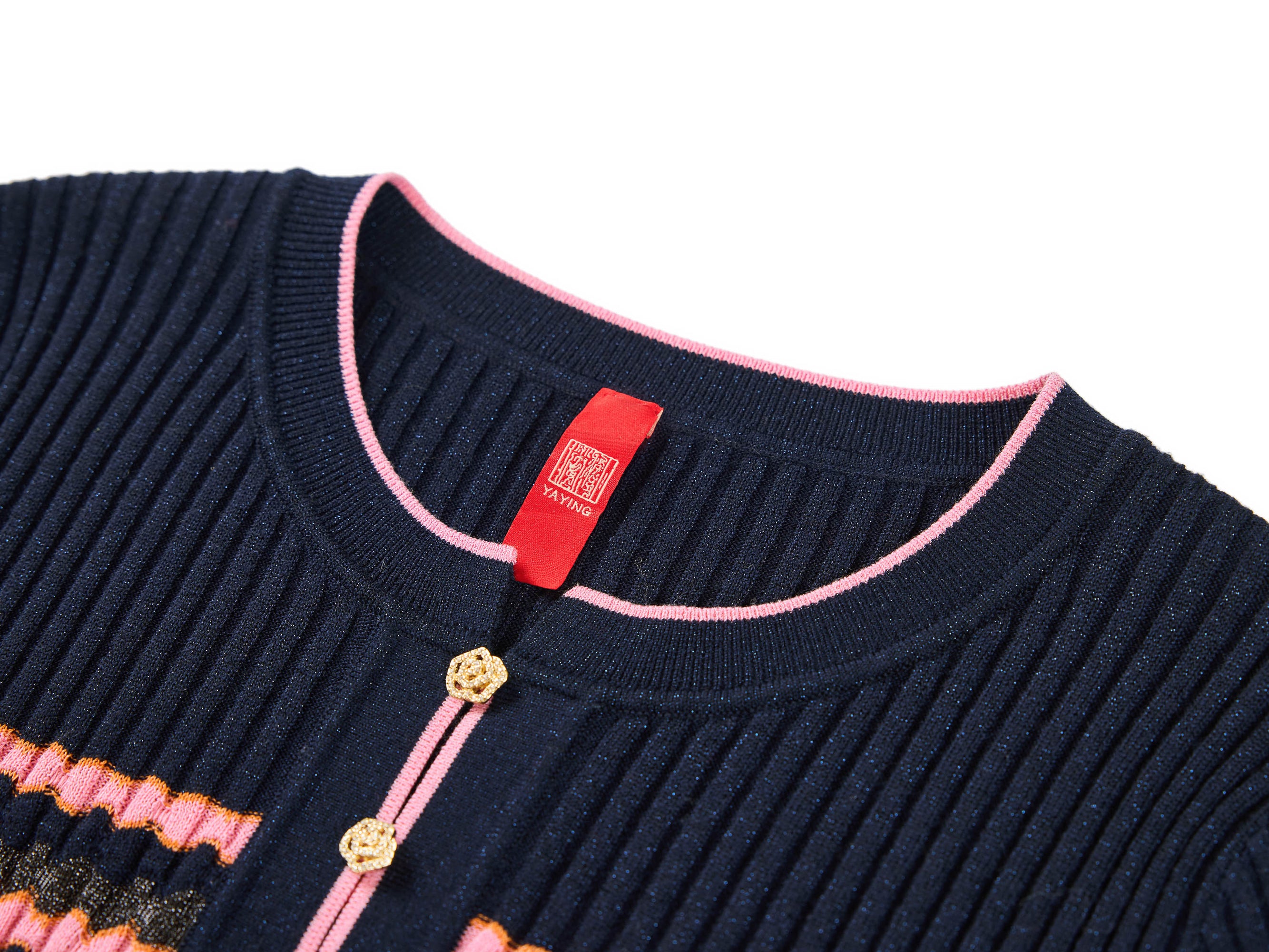 Striped Knit Top | Pink