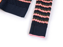 Striped Knit Cardigan | Pink