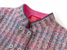 Small Stand Collar Boxy Jacket | Purple