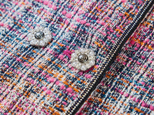 Small Stand Collar Boxy Jacket | Purple