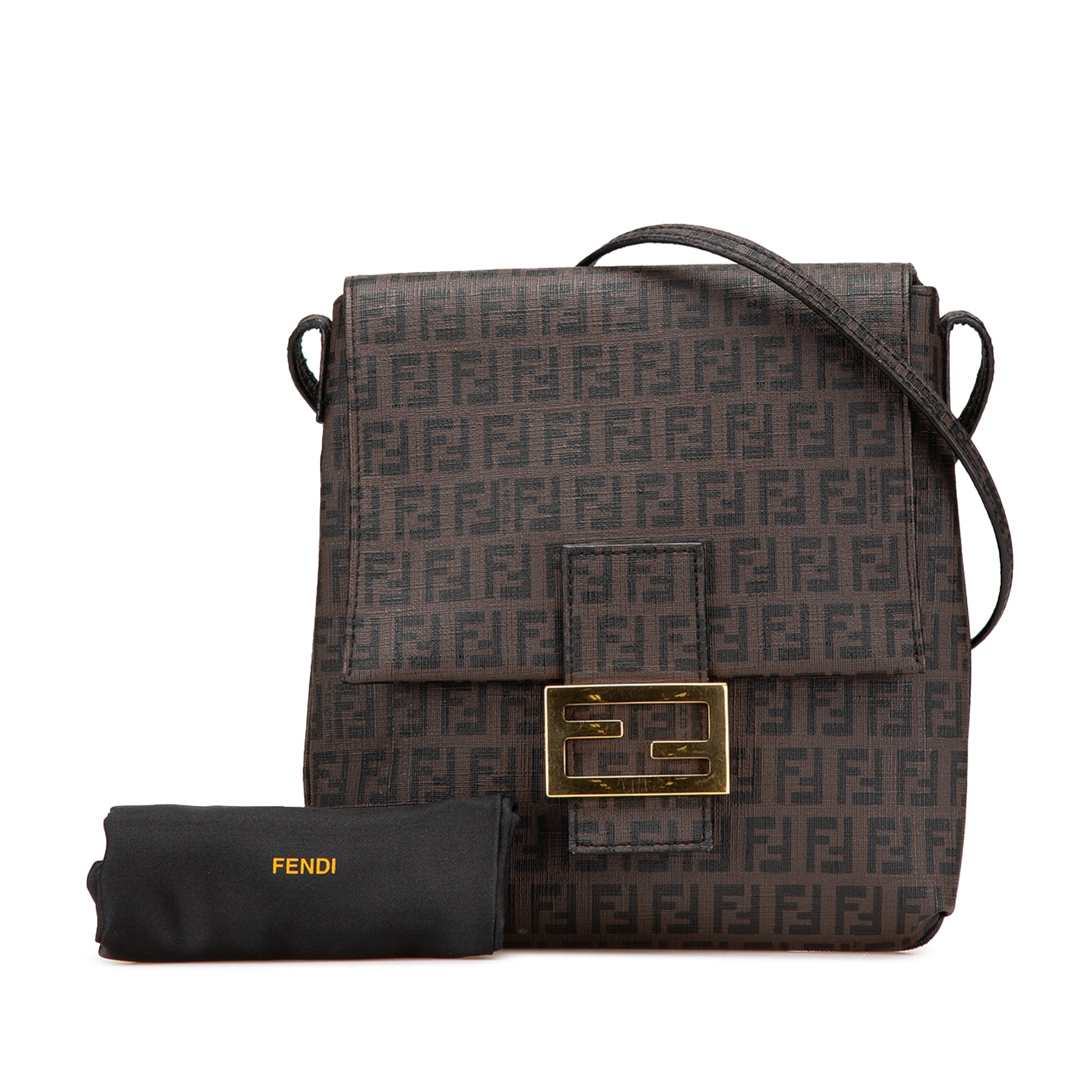 Luxclusif | Fendi | Pre-Owned Zucchino Spalmati Crossbody | Brown