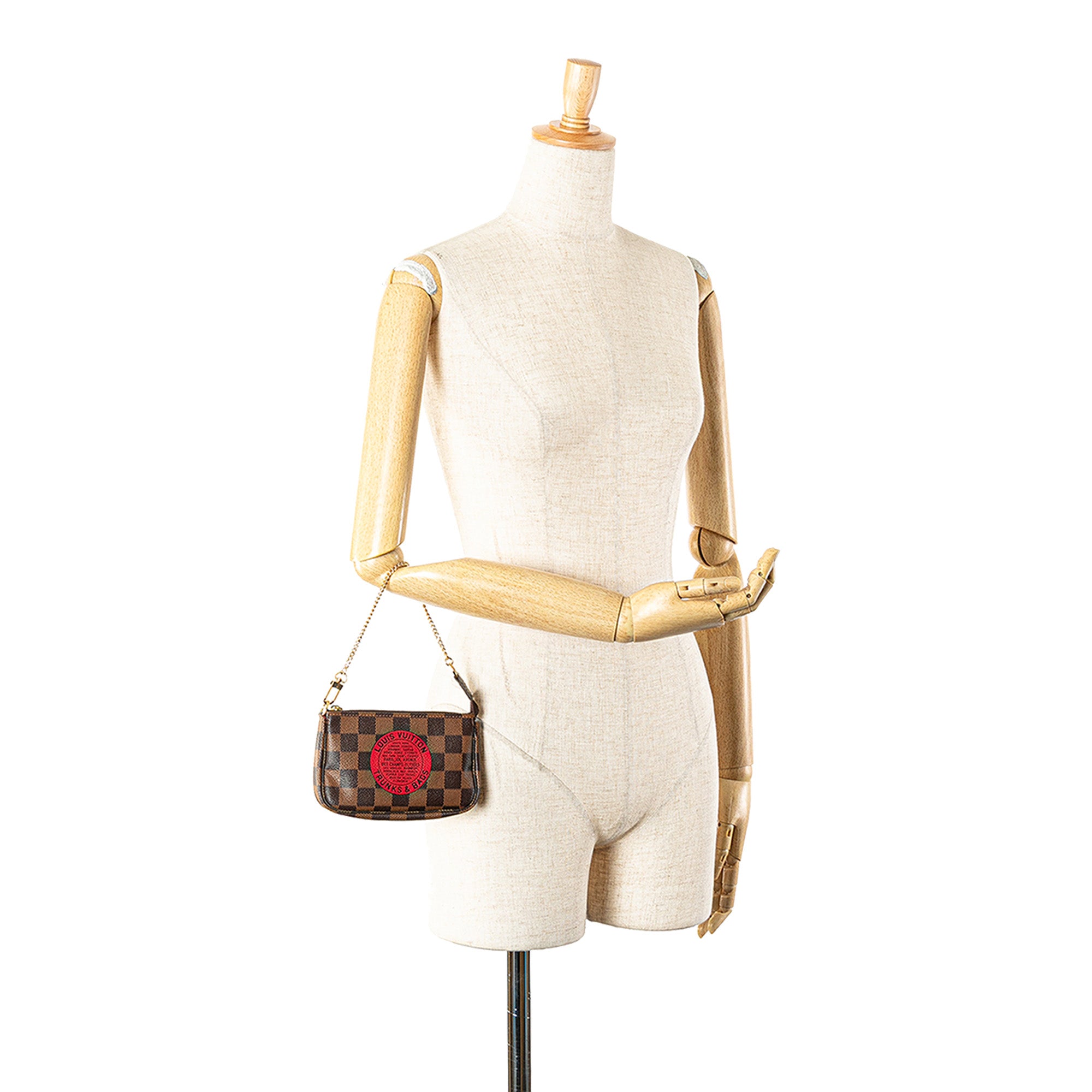 Louis Vuitton | Pre-Owned Damier Ebene Trunks and Bags Mini Pochette Accessoires - II | Brown