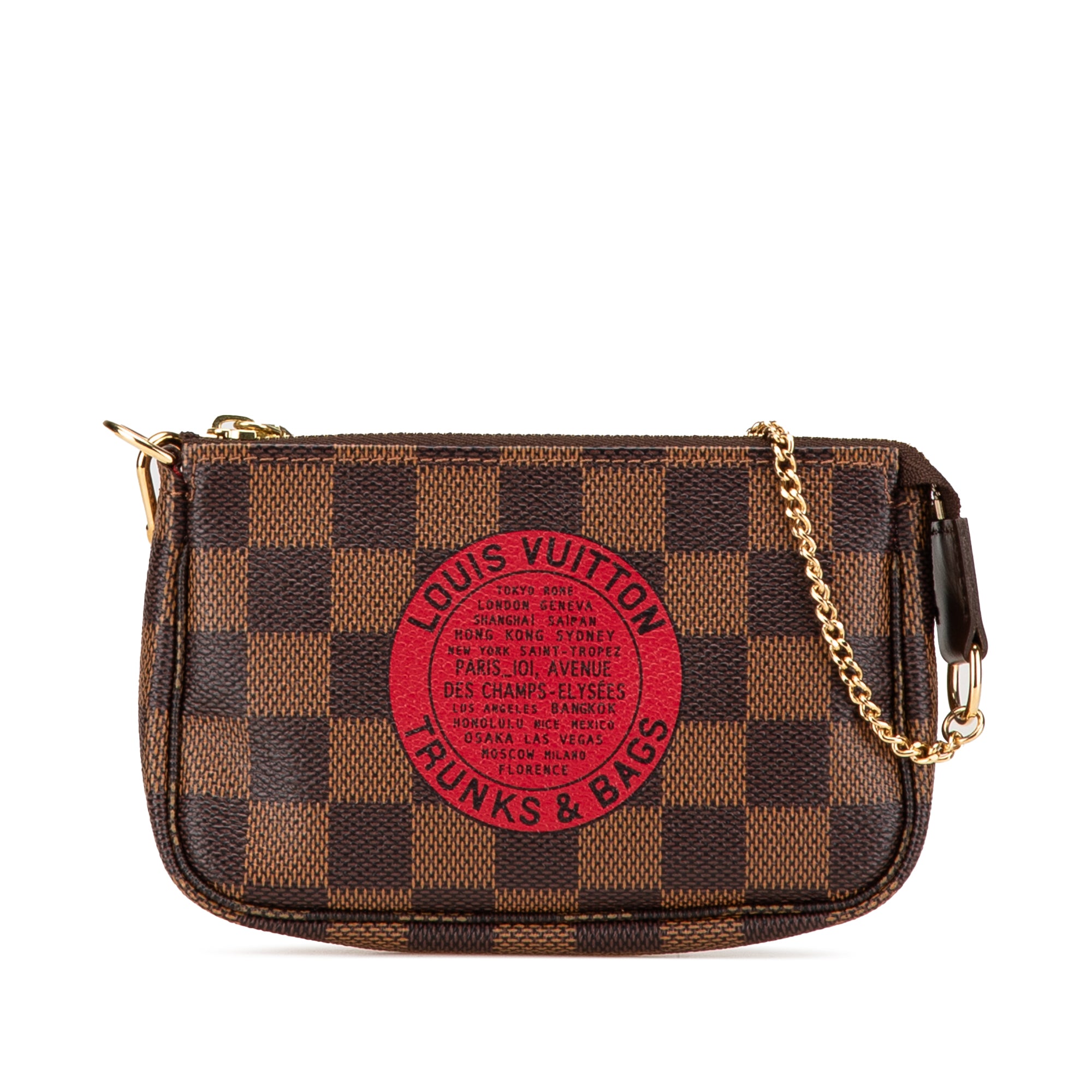 Louis Vuitton | Pre-Owned Damier Ebene Trunks and Bags Mini Pochette Accessoires - II | Brown