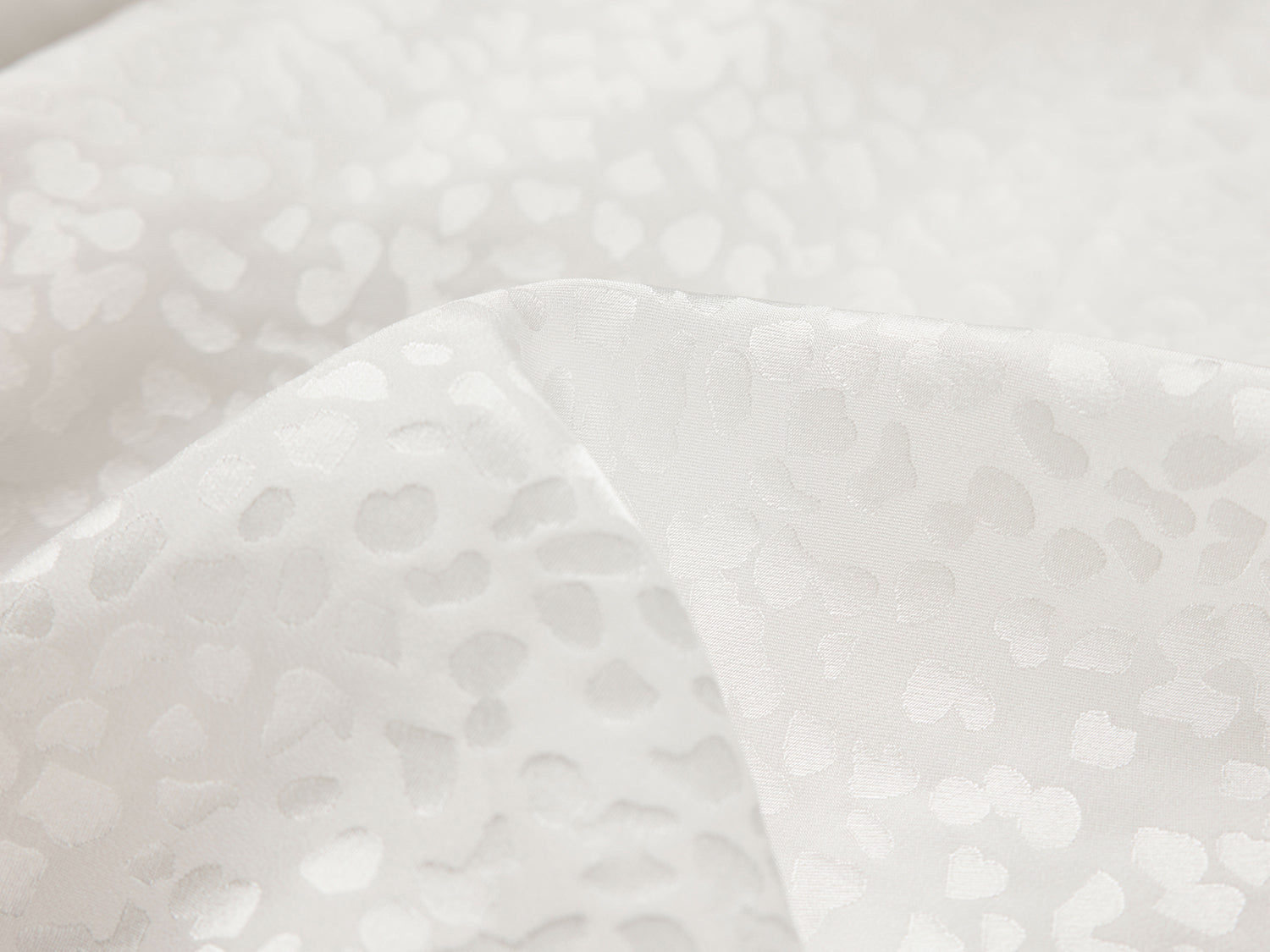 Ruffle-Collar Silk Blouse | White