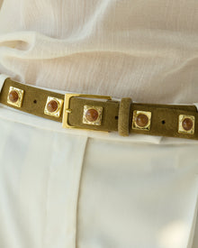 No. 2 Belt | Mocha/Gold
