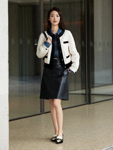 Lightweight Short Cotton Jacket | Beige