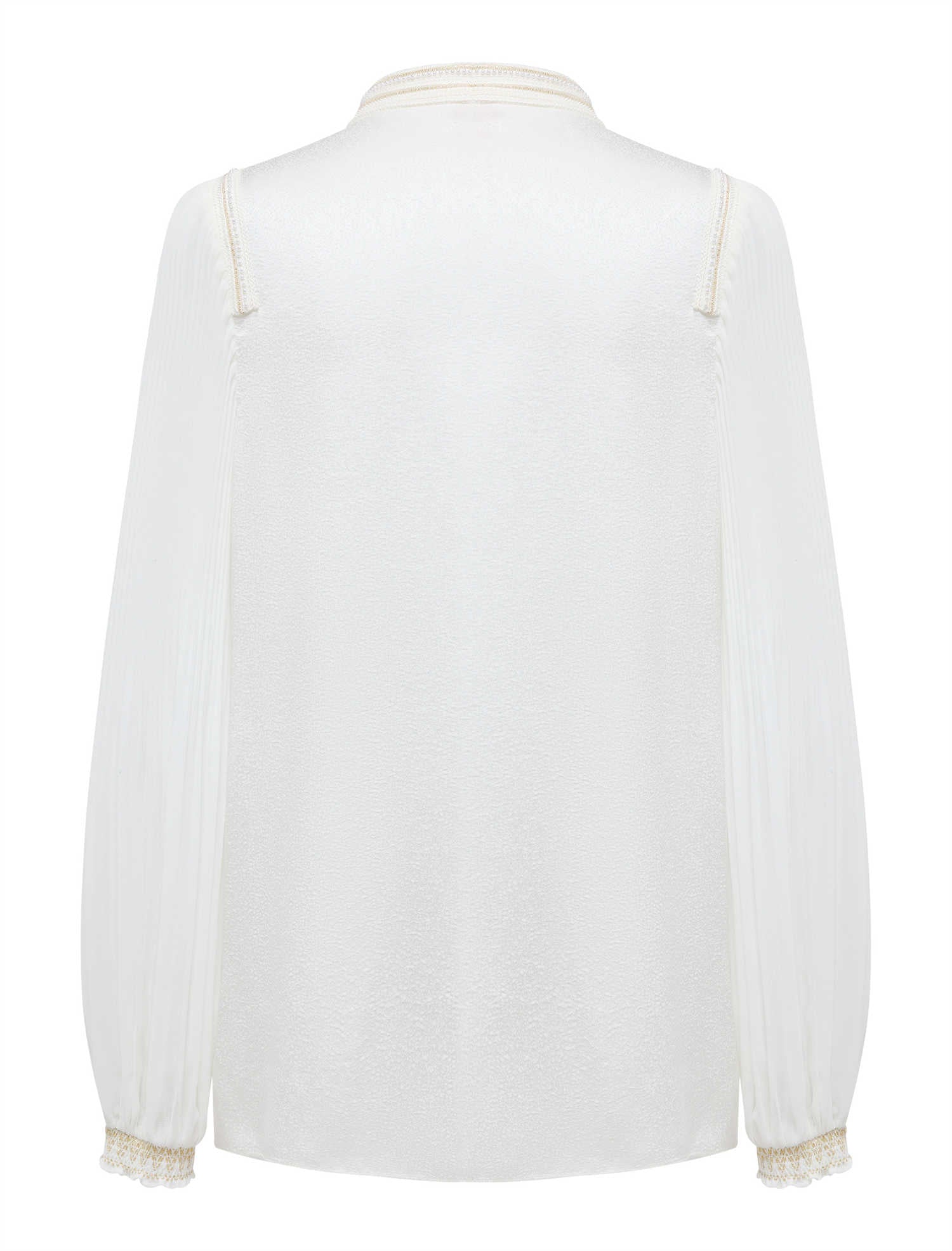 Silk Classic Straight-Cut Shirt | White