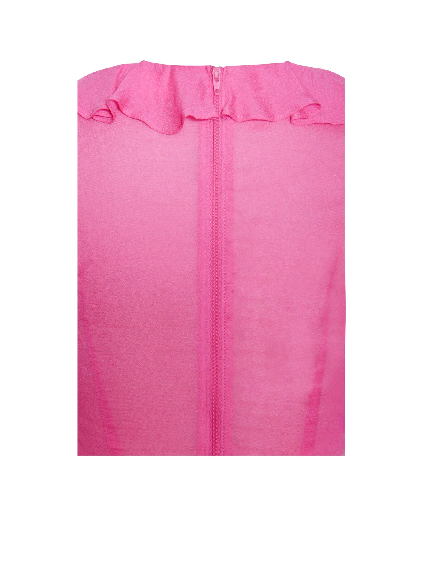 Leena Long Sleeve Draping Ruffle Top | Fuchsia