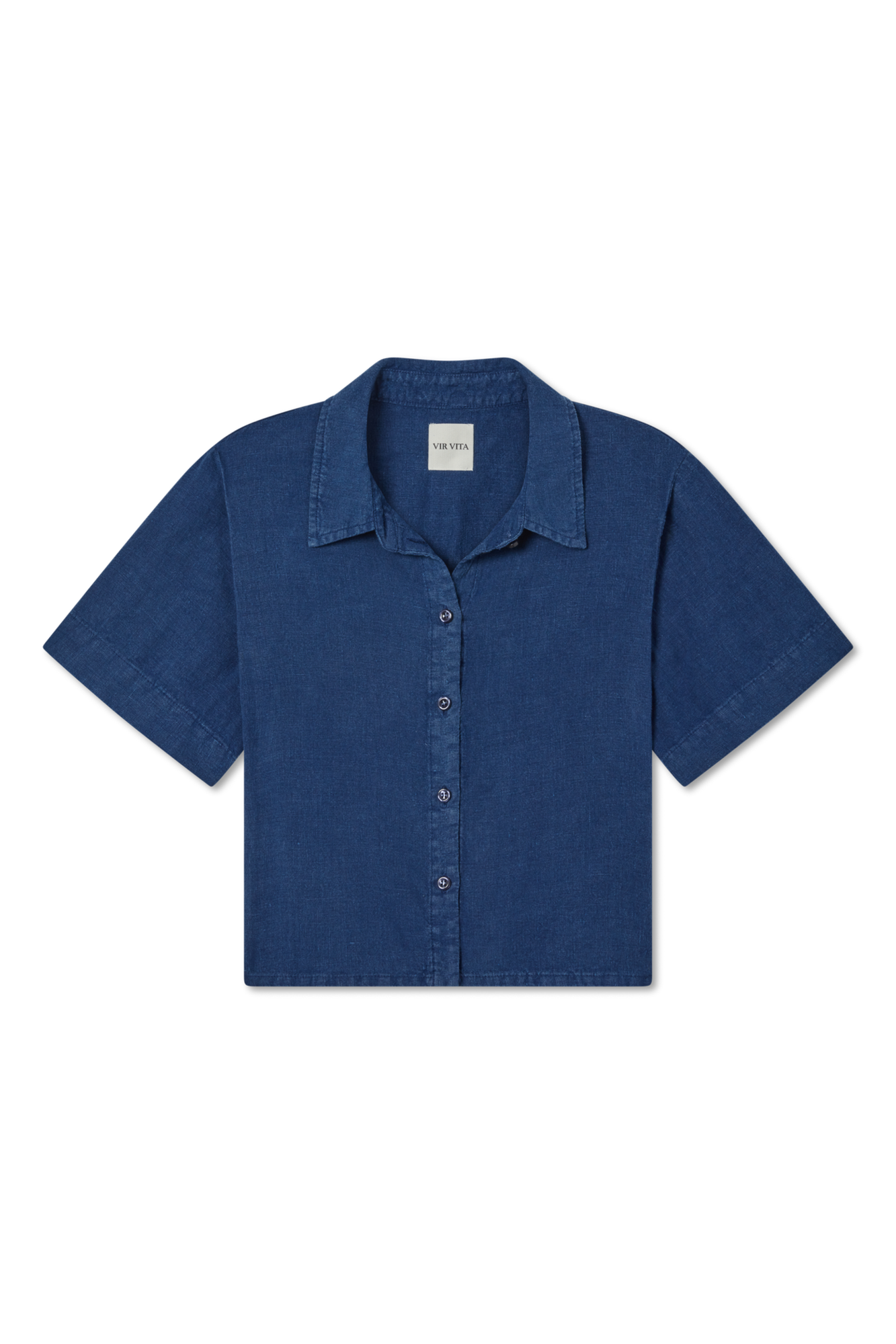 Anais Linen Shirt | Navy