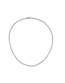 5 carat ct Diamond Tennis Necklace | 14kt White Gold