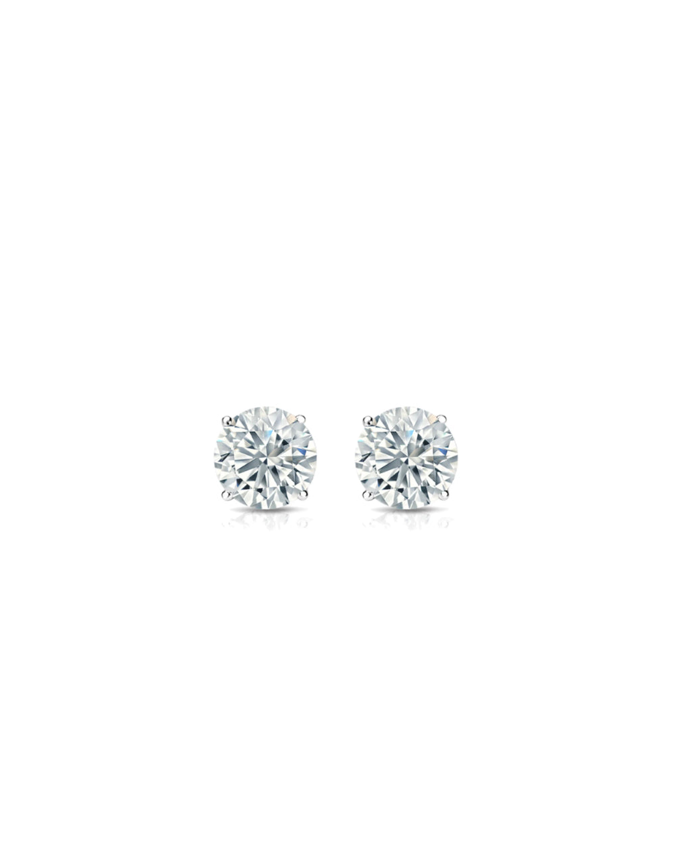 5 cts Round Studs | Lab Grown Diamond | 14kt Gold
