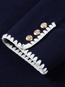 Parisian-Style Oversized Coat | Navy
