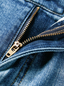 Straight-Leg Wide-Leg Jeans | Blue